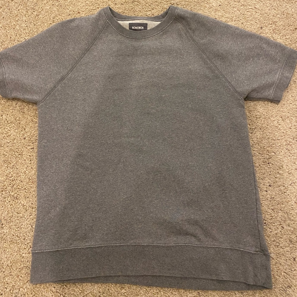 Bonobos Tshirt sweater; unisex, grey size L
